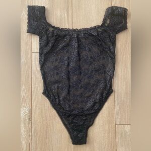 Floral Mesh and Lace Bodysuit